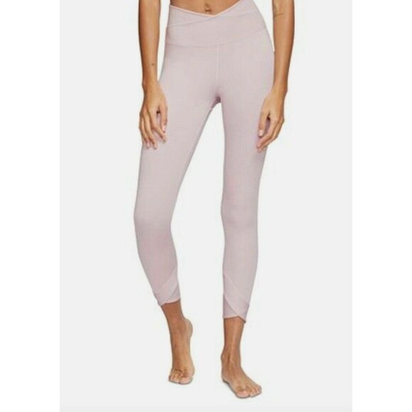 Nike Pants - Nike Womens Yoga Wrap High Waist Leggings cj4215-516 Plum Chalk Barely Rose L